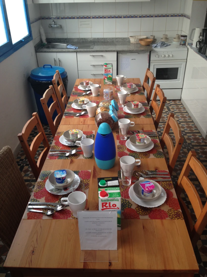 Breakfast at Sol y Mar Surf Hostel