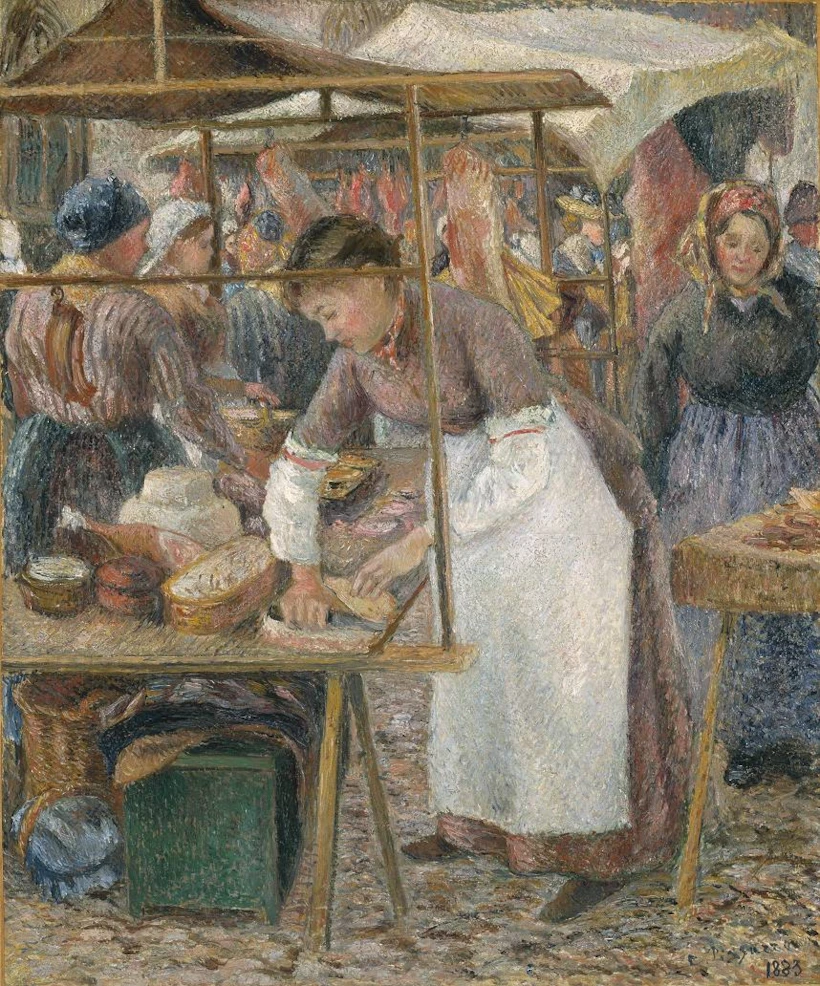 The Pork Butcher 1883 by Camille Pissarro 1830-1903