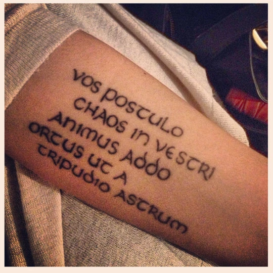 Yasemin Dormen – Nietzsche Tattoo