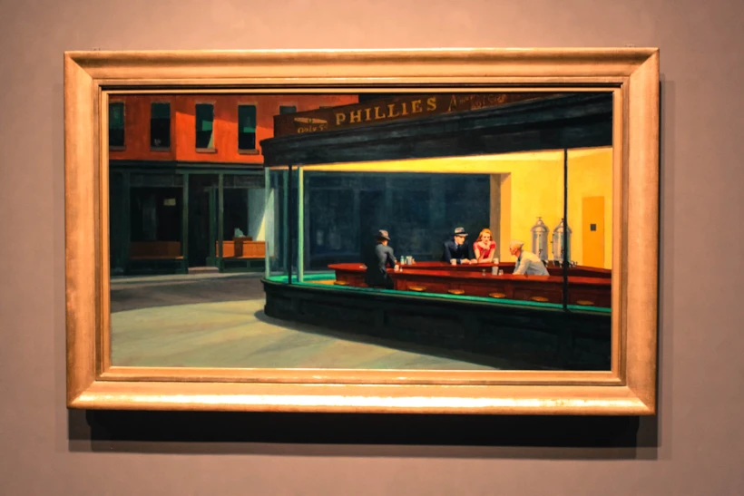 nighthawks – edward hopper Whitney Museum of American Art