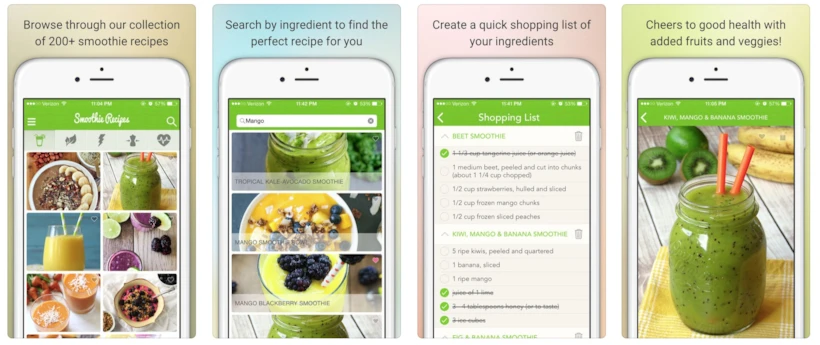 yemek tarifi uygulamalari – smoothie recipes