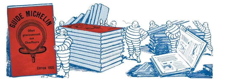 michelin yıldızı – michelin guide ilüstrasyonu