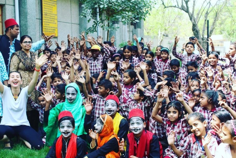 3 – Old Delhi – Community School – Pantomime Workshop – Photo Isha Bhargava