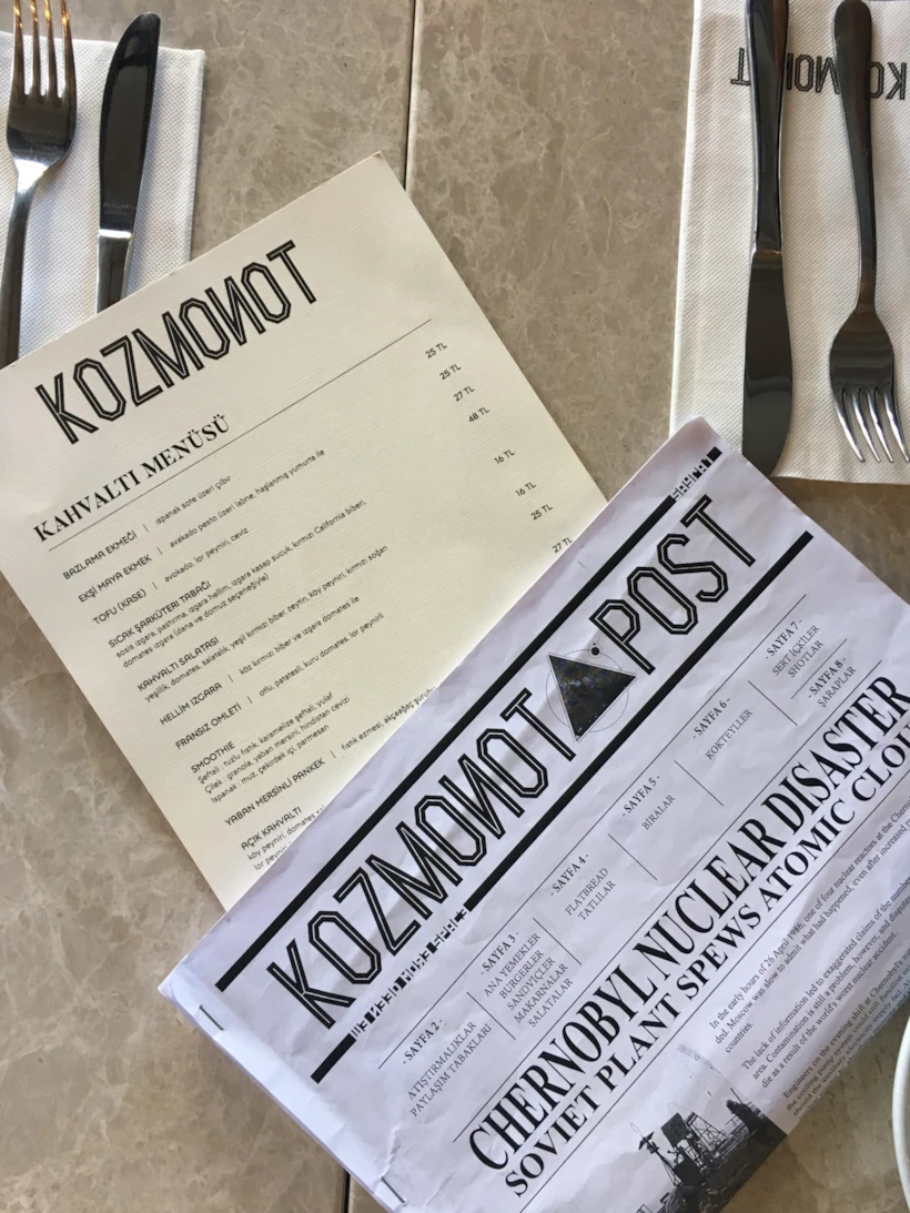 Kozmonot Bomonti Menü