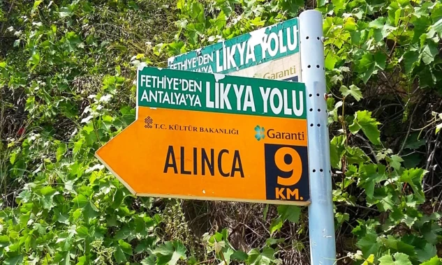 Likya Yolu Rotası Kabak-Alınca Parkuru Başlangıcı 