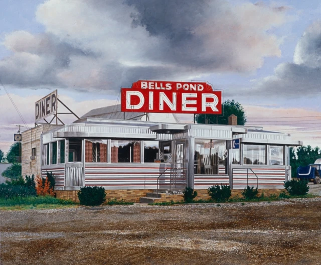 John Baeder, Bells Pond Diner, 1990