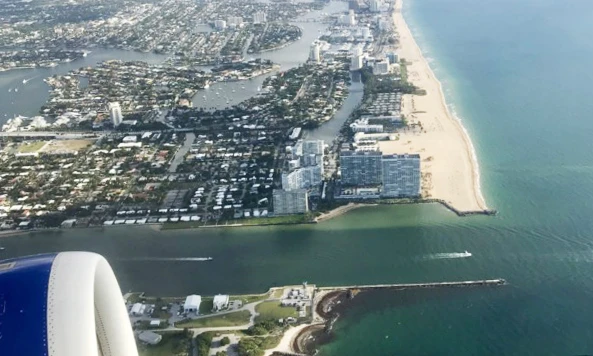 Havadan Fort Lauderdale sahili