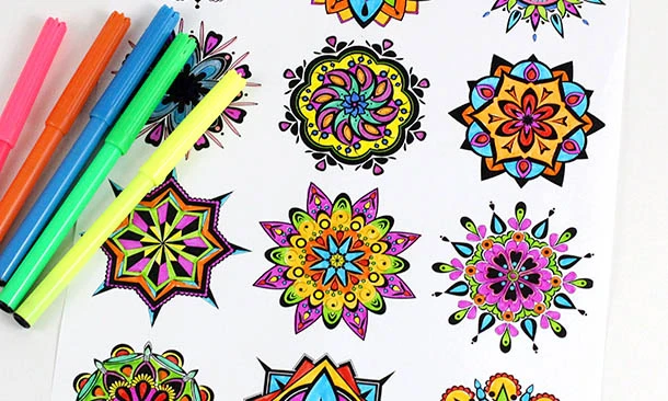 Mandala boyamayı öğrenin.