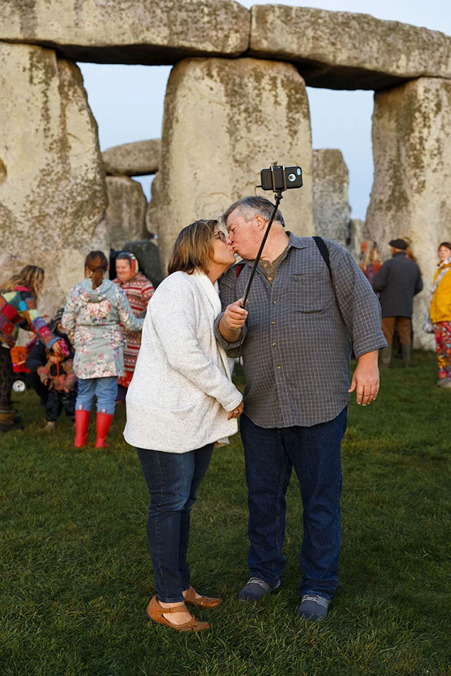 GB. England. Wiltshire. Stonehenge. Autumn Equinox. 2019
