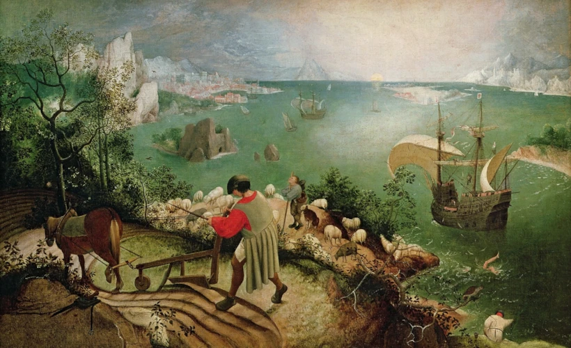 İkarus'un Düşüşü: Brueghel'den Mitolojik Bir Tablo