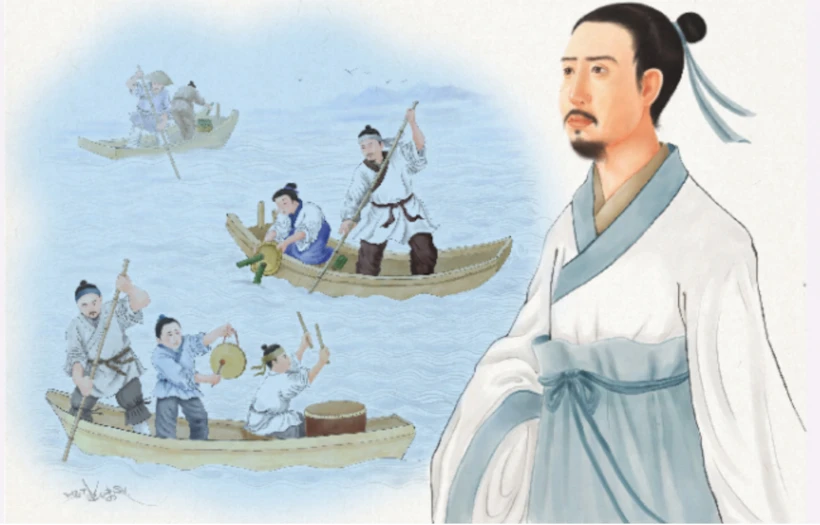 Aynı zamanda şair de olan Qu Yuan