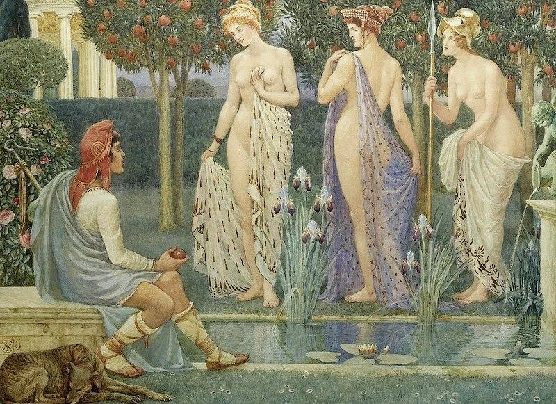 Paris'İn Yargısı, Walter Crane
