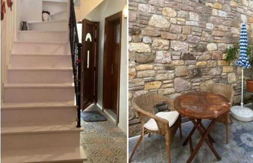 Konakladığımız ev ve arka bahçesi