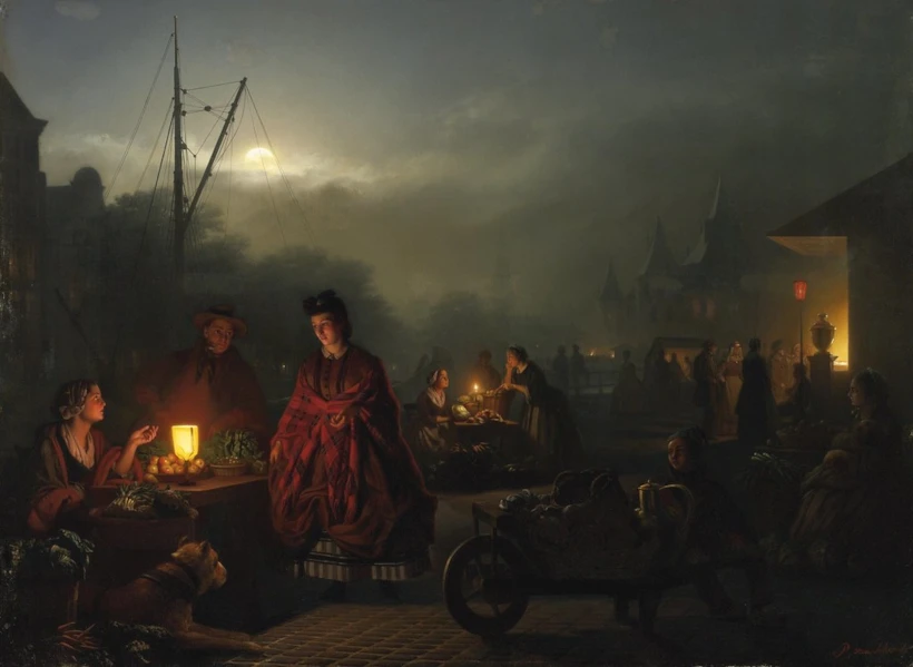 Petrus Van Schendel, The Night Marke