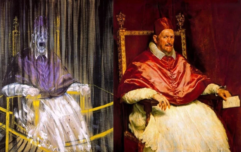 Bacon ve Velazquez'in Papa Yorumu