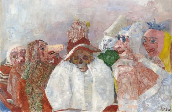 James Ensor, Ölümle Yüzleşen Maskeler 