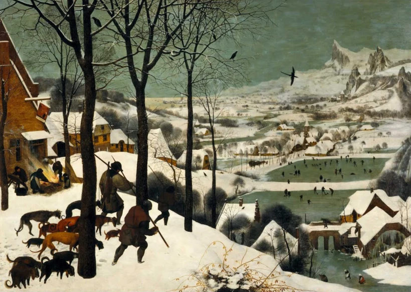 Pieter Bruegel, Hunters in the snow
