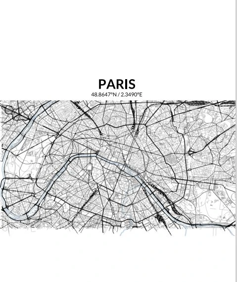 Paris City Map