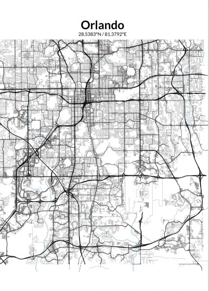 Orlando City Map