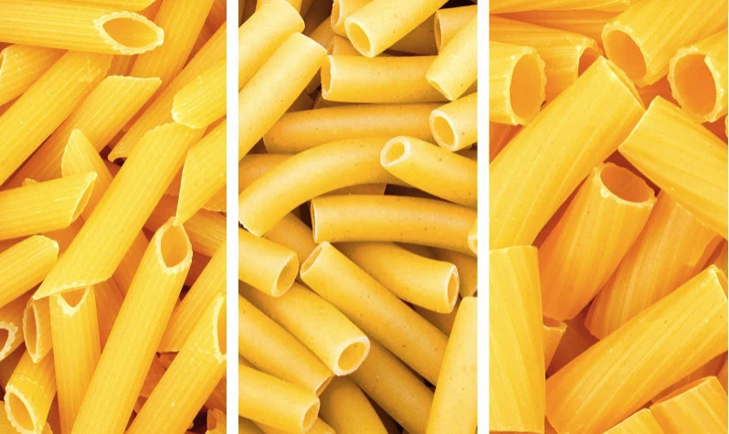 Soldan Sağa: Penne-Ziti-Rigatoni
