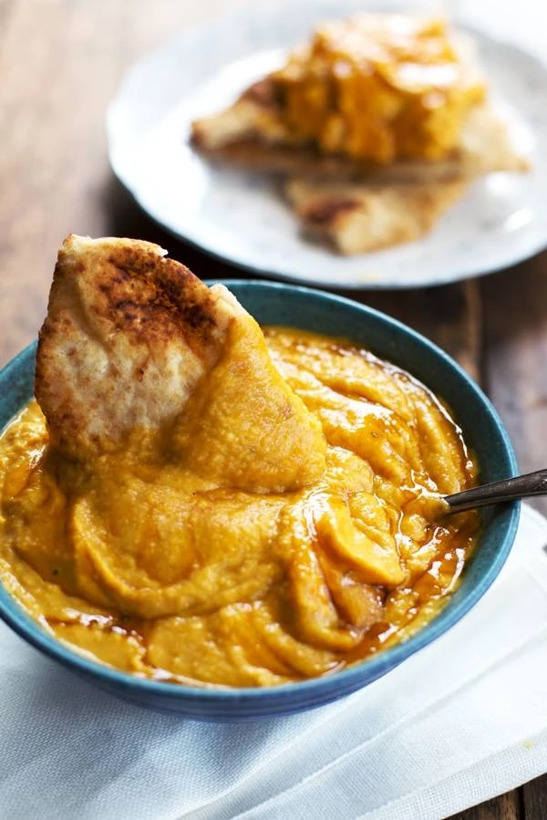 sonbahar atıştırmalıkları - balkabaklı humus