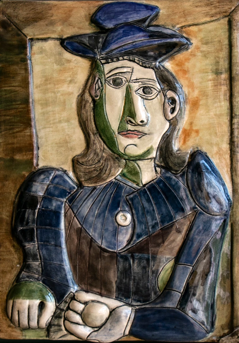 pablo-picasso-mavi-sapkali-kadin