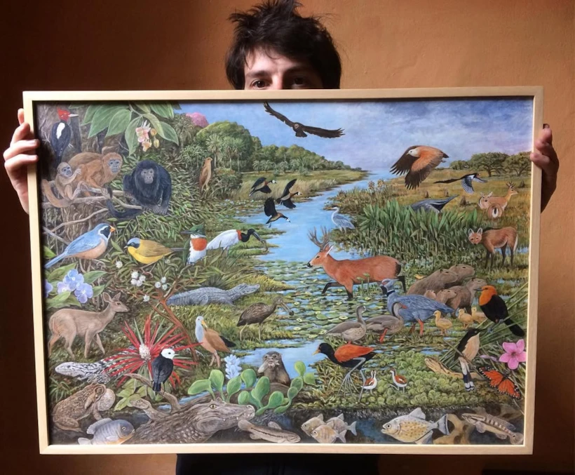 una-de-las-laminas-de-naturaleza-que-pintamos-con-mi-viejo-y-que-acaba-de-enmarcar-xcecileex